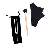 TOGEVAL Aluminum Alloy Guitar Tuning Fork with Hammer Acoustic Instrument for Accurate Pitch and Physics Experiments Sound Healing Tool