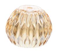 TOGEVAL Amber Glass Lamp Shade for Table Lamps Decorative Candle and Reading Light Cover Versatile Glass Lampshade Ornament for Bedroom Living Easy to Clean and Assemble