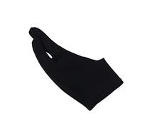 TOGEVAL Artist Two Finger Curved Gloves for Drawing and Sketching Black Fingerless Design for Comfortable Hand Use During Artwork