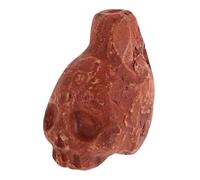 TOGEVAL Authentic Human Sounding Skull Whistle Mini Spooky Death Whistle for Halloween Parties Unique Music Instrument for Pranks and Jokes Light Brown