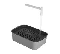 TOGEVAL Automatic Parrot Bathtub with Fountain for Cage Birds Efficient Water-saving Bird Bath for Budgies Cockatiels Lovebirds Safe Rounded Edges Indoor Shower Container