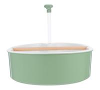 TOGEVAL Automatic Pet Bathroom for Parrot Bird Shower Bath Tub Pump Green and Tubing High for Cage