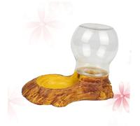 TOGEVAL Automatic Reptile Water Feeder Tortoise Basin for Indoor Turtle Accessories Resin Craft Easy Cleaning Pet Drinking Fountain
