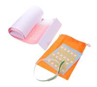 TOGEVAL Baby Height Growth Chart Head Circumference Measuring Ruler Foot Size Tracker for 0-3 Years Old Newborns, Plastic Growth Tracking Mat with Pink Childfriendly Design