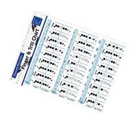 TOGEVAL Bass Recorder Fingering and Chord Chart on Coated Paper with Printing for Convenient Practice and Quick Mastery, for Novice and Experienced Clarinet Players in Music Training