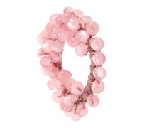 TOGEVAL Beaded Elastic Hair Scrunchies with Cat Eye Stretchy Rhinestone Hair Ties for Women and Flexible Ponytail Holders for Casual and Formal Styles