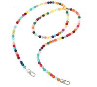 TOGEVAL Beaded Phone Lanyard Strap with Secure Clasp Durable Cell Phone Wrist Strap for Easy Carrying Chic Kawaii Bracelet Style for Outdoor Use and Everyday Matching