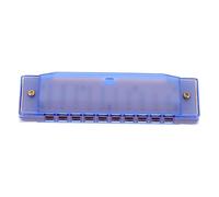 TOGEVAL Beginner-friendly Portable Harmonica Ten-hole Plastic Musical Instrument Toy for Boys and Girls Blue Great for Parties School Festivals and Birthdays