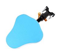 TOGEVAL Bike Front Seat Blue with Soft Cushion and Breathable Pad Sturdy Aging Plastic Rear Support Pedals for Safety No Weld Design Electrombile Safety Seat