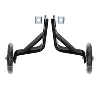 TOGEVAL Bike Training Wheels 16 Inch Black Auxiliary Rear Wheel Stabilizers Pair for Bicycle Riding Support and Balance
