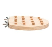 TOGEVAL Bird Training Platform Parrot Cage Supply Wooden Bird Beige Attract Attention Exercise Balance Accessory for Parrots