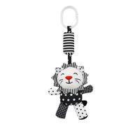 TOGEVAL Black and White Crib Pendant with Hanging Wind Chime Stimulating Visual Awareness and Grasping Ability for Newborn Early Education Animal Plaything