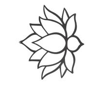 TOGEVAL Black Flower Iron Wall Art Pendant for Living Modern European Farmhouse Style Home Decoration Flower-shaped Hanging Ornament for Housewarming and Shop Embellishment