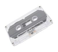 TOGEVAL Blank Audio Cassette Tape DIY Crafting Recording Tape with Transparent Shell for Vintage Decor and Practical Audio Use