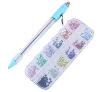 TOGEVAL Blue Nail Rhinestone Applicator Pen Multifunctional DIY Nail Art Tools Kit for Manicure for Salon and Home Use Suitable for Professionals and Beginners