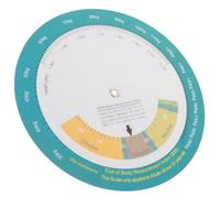 TOGEVAL Bmi Quick Look Wheel Wall-Mounted Female Bmi Index Chart Obesity Measurement Tool Weight and Height Health Calculator for Fitness and Weight Management