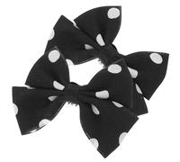 TOGEVAL Bowknot Shoe Decoration Clips 1 Pair Polka Dot Pattern Clip-On Shoe Clips for Women’s Work and Party Footwear