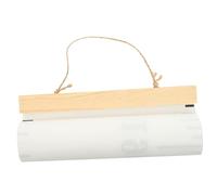 TOGEVAL Boys and Girls Height Wall Ruler Growth Chart 100cm White Wood Canvas Height Growth Measurement Ruler for Baby's Rooms and Kindergartens Children Room Decor