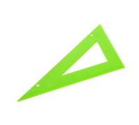 TOGEVAL Braille Measuring Ruler High Contrast Plastic Triangle Geometry Tool with Raised Surface Indicators and Tactile Feedback for Blind Learning Supplies School Office Home