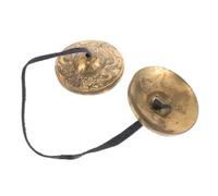 TOGEVAL Brass Bell Hand Bells Adults Tibetan Music Symbols Spiritual Gong Band Cymbals