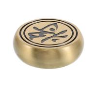 TOGEVAL Brass Paperweight for Home Desk and Studio, Multifunctional Use Artistic Design, Creative Small Heavy Duty Paper Holder for Art Lovers and Colleagues