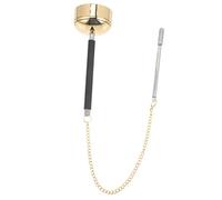 TOGEVAL Brass Yin Qing Handbell Portable Buddhist Musical Instrument for Temple Use, Small Telescopic Meditation Chime Sound Tool for Prayer and Ritual