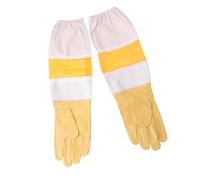 TOGEVAL Breathable Beekeeping Gloves Professional Protective Sleeves for Beekeeper Ventilated Design Unisex Apiculture Equipment for Maximum Dexterity and Safety