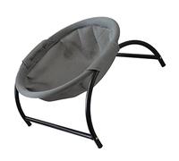 TOGEVAL Breathable Cat Bed Elevated Cooling Pet Cot for Use Frame Comfortable Safe for Dogs and Cats Grey for Relaxation