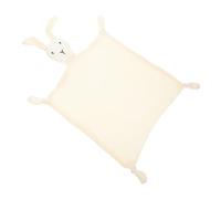 TOGEVAL Breathable Cotton Muslin Blanket with Bunny Comforter for Newborns Soft Security Towel for Boys and Gentle Sensitive Skin Machine Washable Sleeping Companion