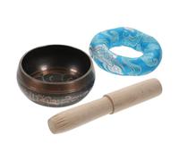 TOGEVAL Buddha Sound Bowl Meditation Bowl Manual Tapping for Yoga Practice Home Adornment Meditation Music Random Style