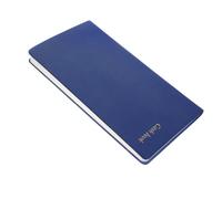 TOGEVAL Budget Book Cash Planner Notebook A6 Pu Blue Cover Daily Expense Tracker Household Budget Organizer for Home and Office Finance Management