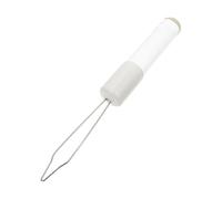 TOGEVAL Button Hook Aid Acrylic and Steel with Non-Slip Handle Button Pulling Assistance Tool and Smooth Wire Ring Dressing Aid Tool for Seniors and Those with Carpal Tunnel
