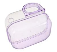 TOGEVAL Camera-shaped Hamster Sand Bath Container Transparent Small Animal Bathtub and Toilet for Chinchilla and Dwarf Gerbil Spacious Pet Washroom Essential with Dual Function for Bathing