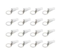 TOGEVAL Car Air Outlet Clips 24Pcs Metal DIY Perfume Clip White with Rotatable Design for Auto Air Vent Decoration and Essential Oil Holder