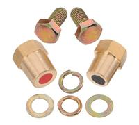 TOGEVAL Car Battery Terminal Connectors Copper M10 Threaded Positive Negative Battery Post Adapters for Secure Connection and Easy Installation