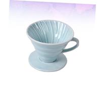TOGEVAL Ceramic Cone Coffee Filter Cup Handmade Drip Brew Coffee Maker for Home Office Durable Safe Material with Fine Mouth Design for People