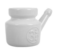 TOGEVAL Ceramic Nasal Irrigation Pot Sinus Cleaner for Deep Nasal Cleansing and Relief Handheld Nose Wash Bottle for Adults for Yoga