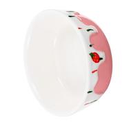 TOGEVAL Ceramic Pet Food Bowl for Hamsters and Rabbits Food-grade Snack Dish Lightweight No-tip Container for Small Animals Like Hedgehogs and Parrots Easy-clean Compact Feeding Bowl