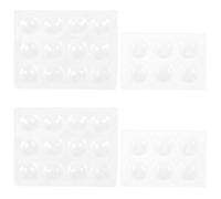 TOGEVAL Chemistry Experimental Plate 4pcs Spot Board for Laboratory Chemistry Class Compact Design Easy to Store 6 Well Plate 12 Well Plate