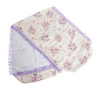 TOGEVAL Chic Violet Guzheng Cover Cotton Dust Protector Cloth with Stitching Scratch-resistant Musical Instrument Dustproof Shield for Standard Guzheng Models