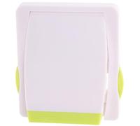 TOGEVAL Childproof Sliding Glass Door Lock for Safety Window Lock with Soft Rubber Pad Double Button Press Locking Protection for Special Adults Green