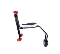 TOGEVAL Children Bike Safety Seat Front Mount with Armrest and Pedals, Quick Dismounting Black Seat for Mountain Bikes, Suitable for Toddlers and Boys and Girls Riding Outdoors