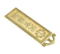 TOGEVAL Chinese Bagua Copper Door Hanging Ornament for Luck Blessing Decor Feng Shui Exorcism Charm Housewarming Fortune Pendant with Fine Craftsmanship and Detailed Tai Chi Design