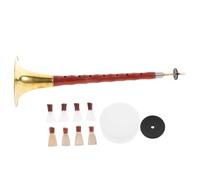 TOGEVAL Chinese Professional Suona Traditional Wind Instrument for Beginners in Keys C, D, a Red Sandalwood Suona with Random Color Plastic Reed Ethnic Music Instrument for Learning and Performance