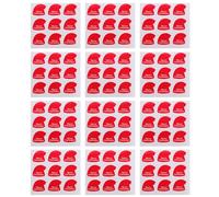 TOGEVAL Christmas Hat Sealing Stickers Waterproof Candy Bag Label Stickers Red Merry Christmas Decorative Seals for Xmas Wrapping 20 Sheets