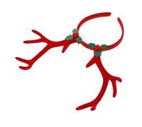 TOGEVAL Christmas Large Flocking Reindeer Antlers Headband Realistic Deer Horns Costume Accessory for Holiday Photoshoots Parties and Cosplay Events Soft Comfortable Design