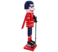 TOGEVAL Christmas Nutcracker Ice Hockey Player Figurine Sport Themed Xmas Decoration Handcrafted Ornament for Festive Tabletop Display