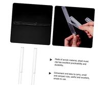 TOGEVAL Clear Acrylic Sheet Music Clips Transparent Music Book Page Holders for Easy Reading and Secure Sheet Fixing