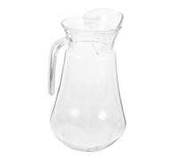TOGEVAL Clear Acrylic Water Pitcher with Spout Food Safe Cold Water Kettle for Juice Beer Iced Tea Heat Resistant Household Beverage Jug for Parties and Family Use