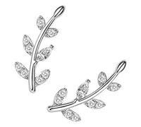 TOGEVAL Climber Earrings for Women Hypoallergenic Small Studs Ear Crawlers Elegant Non Painful Lightweight Jewelry for Daily Wear and Gift